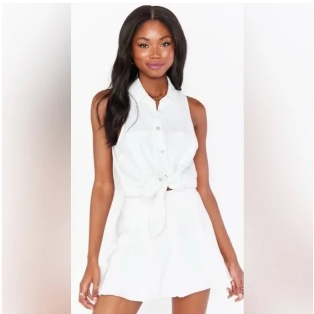 $148 Show Me Your MuMu Ace Tennis Skort Linen Size Small NWT